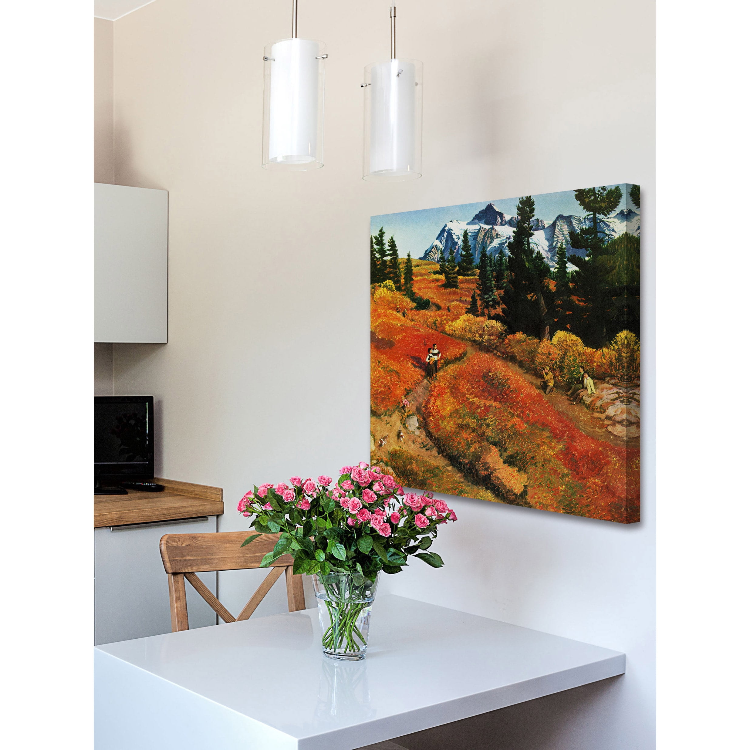 "Fall Photo Op" Painting Print on Wrapped Canvas