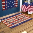 thumbnail image 2 of God Bless America Welcome Door Mat Low-Profile Non-Slip 4th of July Independence Day Doormats Indoor Outdoor Entryway Decorations Throw Rug Burlap 17 X 30 Inch, 2 of 6