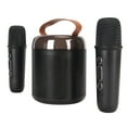 thumbnail image 1 of Speaker Microphone Set, Karaoke Machine RGB Light  5.3 Portable 3 Units Stereo  for Home for Camping Black, 1 of 7