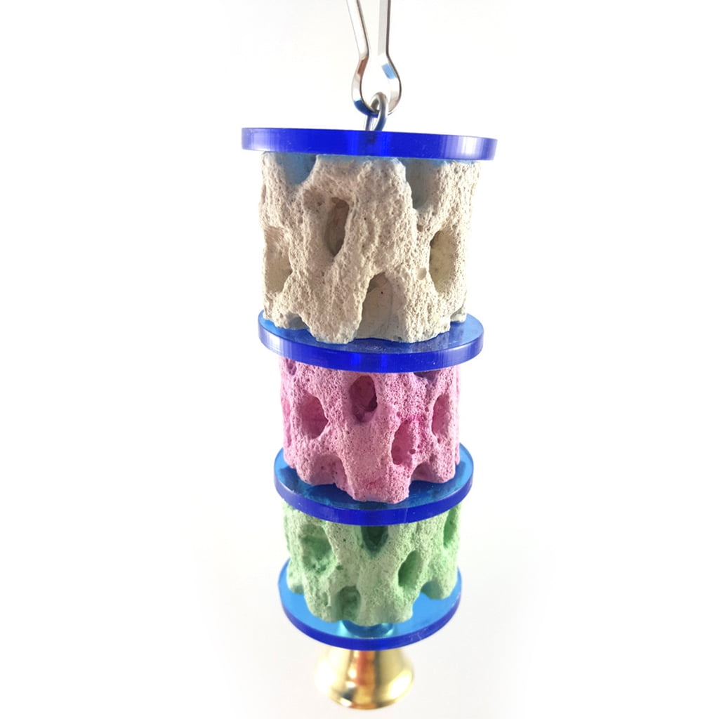 HeroNeo Bird Calcium Teeth Grinding Chew Treats Toy for Parrot Parakeet Cockatiel Conur