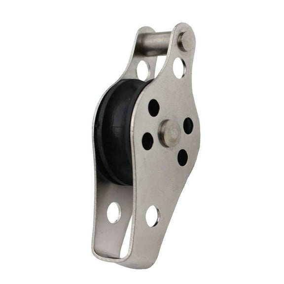unbranded Cable Pulley Mini Poea Rope Pulleys Stainless Steel Pulley Tackle Pulley 6*2.6cm