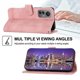 thumbnail image 4 of Funda romántica para Xiaomi 12, 12x y 12s con cordón, orificio para altavoz, ranuras para tarjetas, función billetera, función atril y protección contra caídas., 4 of 5