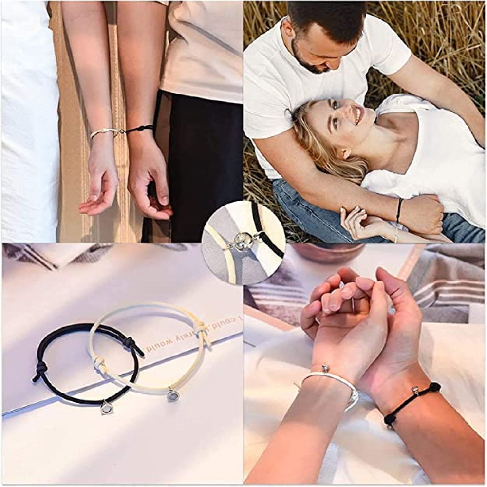 Engraved Matching Couple Bracelets Set – Loforay