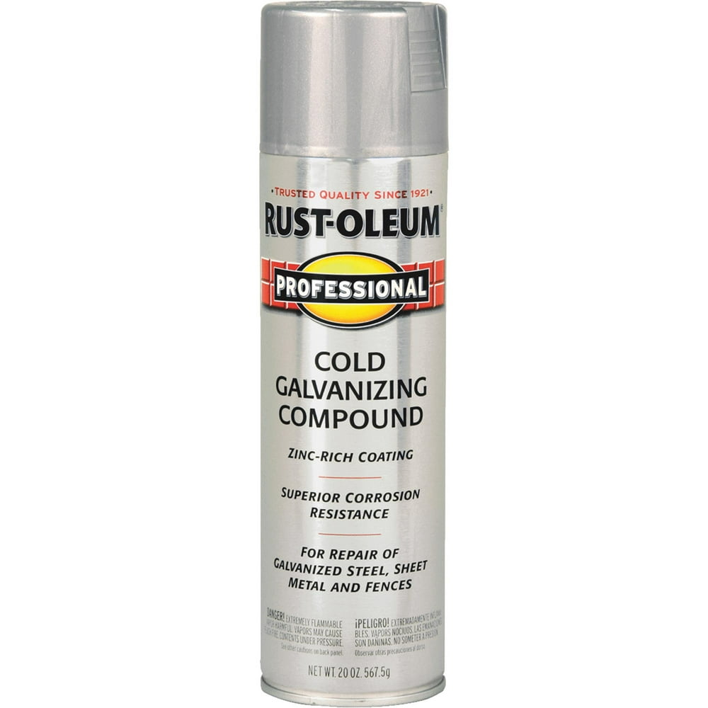 RUSTOLEUM PROFESSIONAL 7585838 Galvanizing Compound Spray Paint, Flat