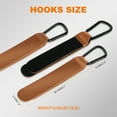 thumbnail image 2 of Addmotor 2PCS Stroller Hooks, Leather Stroller Clips, Baby Stroller Straps Hook, Multipurpose Hooks for Hanging Bags, Diaper Bags, Shopping, Travel, 2 of 10