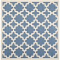thumbnail image 1 of Safavieh Courtyard Blue Indoor Outdoor Rug - Square 5'3", 1 of 4