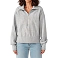 thumbnail image 2 of AloohaidyvioNo Boundaries Womens Half Zip Sweatshirt Soft Fleece Lined Long Sleeve Pullover, Fall Loose Casual Workout Lounge Quarter Zip Tops, 2 of 9
