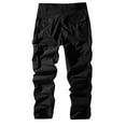 thumbnail image 4 of Homeyce Men's Cargo Joggers Pants Ripstop Elastic Waist Pants Breathable Waterproof Hiking Pants Stretch Lightweight Work Quick Dry Athletic Joggers with Multi Pockets,Black M, 4 of 4