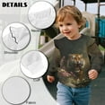thumbnail image 6 of DISNIMO Tiger Floral Printed Sweatshirt for Toddler Girl Long Sleeve Pullover Tops Cozy Sweater Tops Crewneck T-Shirts for Fall Winter 1-2 Years, 6 of 7