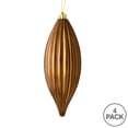 thumbnail image 2 of Vickerman M183276S 8 in. Mocha Shiny Line Finial Ornament  4 per Bag, 2 of 3