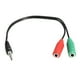 thumbnail image 3 of 6x Cable Divisor de sonido Estéreo Y de 3,5 Mm, Adaptador de Conector de 3,5 Mm a 3,5 Mm para Auriculares, Teléfonos Inteligentes 6 piezas, 3 of 7