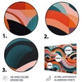 thumbnail image 3 of Designart "Balanced Abstract Forms III" Modern Midcentury Metal Wall Art, 3 of 5