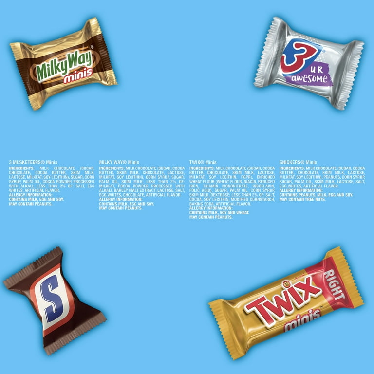 Snickers, Twix & More Minis Chocolate Candy Bars Variety Snickers, Twix & More Minis Chocolate Candy Bars Variety