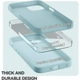 thumbnail image 6 of for iPhone 13 Case Liquid Silicone Magsafe Magnetic Stand with Screen Protector Full Protection Slim Shockproof Protective Case Cover 6.1 Inch - Teal, 6 of 11
