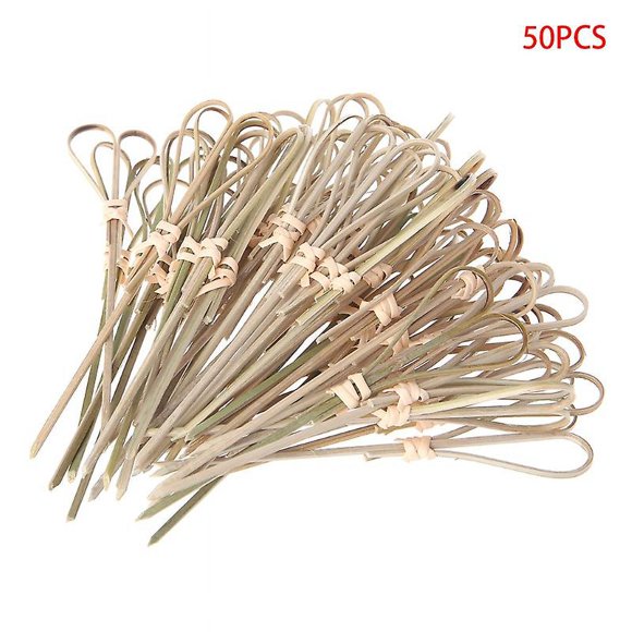 50pcs Disposable Bamboo Picks Cocktail Toothpicks Cocktail Party Club For Creati
