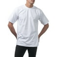 thumbnail image 3 of 6 Pack Pro Club Men's Heavyweight Short Sleeve Crew Neck T-Shirt - White - XXL Tall, 3 of 4