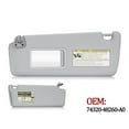 thumbnail image 3 of Left & Right Sun Visor For 2004-2007 Toyota Highlander, Driver & Passenger Side Sunvisor Replace 74320-48260-A0-Main driver-left-grey, 3 of 5