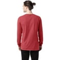 thumbnail image 2 of Hanes Mens ComfortWash Garment Dyed Long Sleeve Tee, M, Crimson Fall, 2 of 3