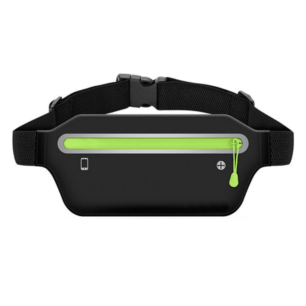 Riñonera deportiva delgada para correr, fitness, entrenamiento, cinturón ajustable, compatible con teléfonos, para corredores, mujeres y hombres.