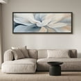 thumbnail image 2 of Large Framed Canvas Print Abstract Earthy Tones Canvas – Minimalist Modern Textured Wall Art Decorative Ready to Hang Painting for Living room Bedroom - 60"x20" Black Frame, 2 of 9