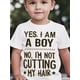 thumbnail image 1 of Camiseta gráfica de verano para niño: "Sí, soy un niño", estampado divertido, cómoda camiseta de algodón de manga corta, cuello redondo informal para niños pequeños, ropa para niño, 1 of 4