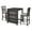 Gray, variant on New Classic Furniture Gia Solid Wood Counter Table w/ 2 Chairs in Brown