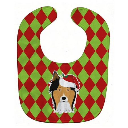 

Carolines Treasures BB5980BIB Christmas Collie Baby Bib 10 x 13 multicolor