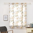 thumbnail image 2 of Cortina de ventana romana con flor de peonía transparente para cocina, cenefa, cortinas de gasa semitransparentes, tratamiento de ventana Inevent JJ23234-07, 2 of 5
