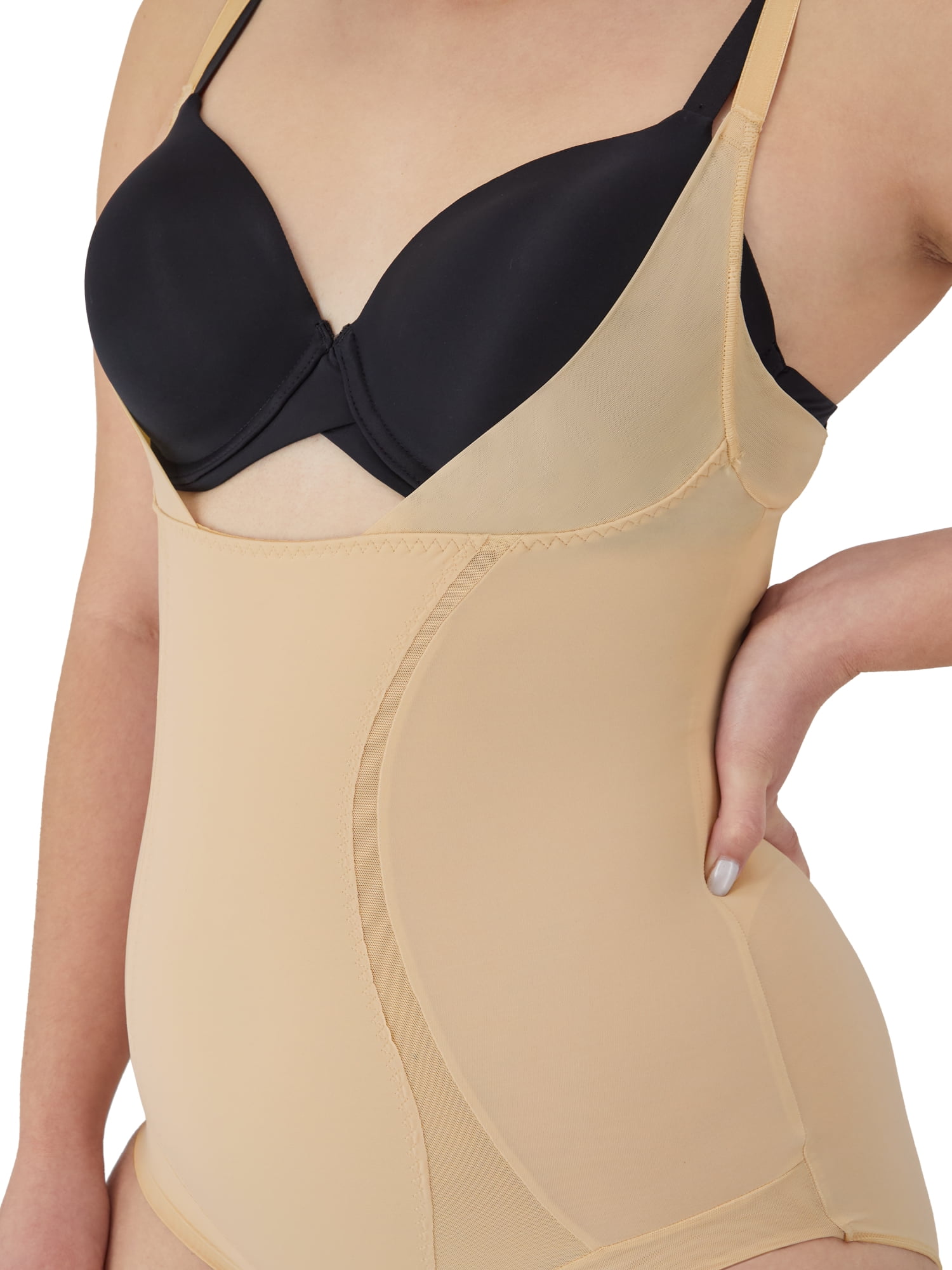 Maidenform Shapewear Open Bust Bodysuit FL5004 Sizes S-3XL Smooths