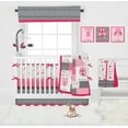 thumbnail image 5 of Bacati - Owls in the Woods Pink/Grey Musical Baby Crib Mobile, 5 of 12