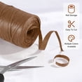 thumbnail image 2 of Uxcell Raffia Yarn for Crochet, 328 Yards 5mm Raffia Paper Ribbon Flat String for DIY Crafts[Dark Brown], 2 of 6