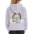 thumbnail image 6 of Xoenoiee Long Sleeve Sweatshirt for Kids Pullover Hoodies with Front Kangaroo Pocket Fall Winter Playwear for Hiking Running Walking, Cartoon Koala Rainbow Print, S, 6 of 7