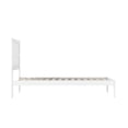 thumbnail image 4 of AFI NoHo 14" Twin XL Wood Platform Bed Frame with Modern Panel Headboard, White, 4 of 6