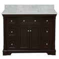 thumbnail image 4 of Sydney 48" Bathroom Vanity with Chocolate Cabinet and Carrara Marble Top, 4 of 6