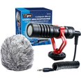 thumbnail image 1 of VidPro XM-cm Video Microphone DSC Accessories, Black & Red, Compact, 1 of 5