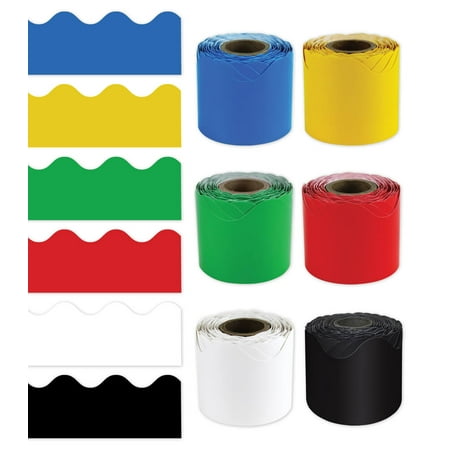 UPC: 0044222257439 | Carson Dellosa Education ROLLED BORDER PRIMARY COLOR SET (6)