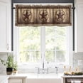 thumbnail image 5 of Texas Star Valances for Windows Farmhouse Country Star Rod Pocket Curtain Valance Window Treatment Short Curtains for Kitchen Living Room, 42"x18", 5 of 5