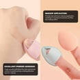 thumbnail image 4 of Awwp Blue Thumb Powder Puff*4 Finger Puff 12 Pcs mlni Makeup Puff Suitable for Foundation Concealer Eye Shadow Beauty Makeup Tools (4 Color 1 Set), 4 of 5