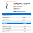 thumbnail image 2 of Upper Radiator Hose - Compatible with 1971 - 1973 International 1110 1972, 2 of 2