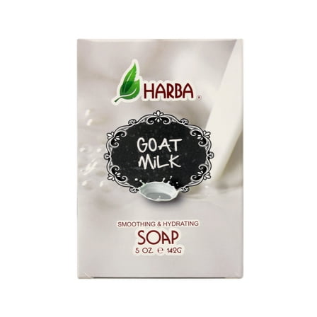 Harba Bath Soap, Smoothing & Hydrating, Goat Milk, 5 OZ
