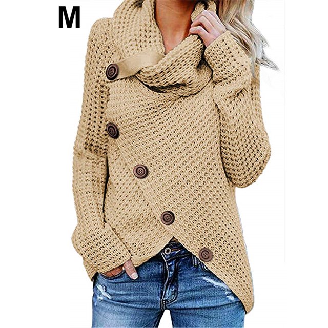 AIHOME Pull-Over Décontracté à Col Bénitier Ourlet Asymétrique pour Femmes