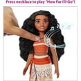 thumbnail image 4 of Disney Princess Singing Moana Fashion Doll in Signature Outfit, Sings "How Far I'll Go", 4 of 7