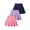 Hot Pink Purple Black(A183), variant on Girls Skirts 3pcs Tennis Skirt with Short Elastic High Waisted Kids Athletic Running Flowy Skorts Pink Purple Red 9-10 Years