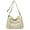 Beige, variant on Large Capacity Crossbody Bags for Women Multi Pockets Shoulder Bags Soft Vintage Vegan Leather Tote Purses