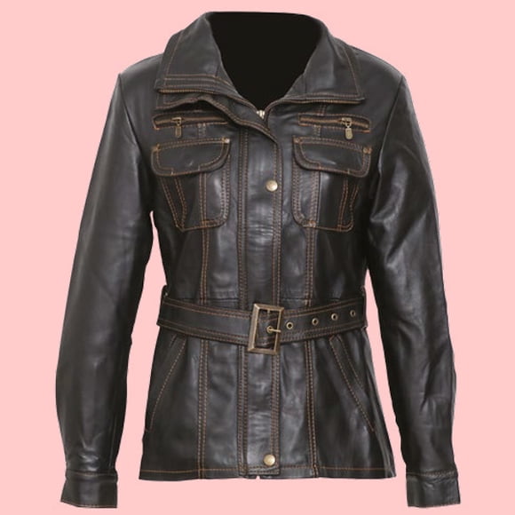 Chamarra de Piel para Dama Kassandra Select - Modelo Sahara MIRIAM - Talla 3XL