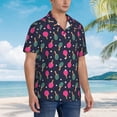 thumbnail image 3 of Sikiie Ping Pong Rackets And Balls Print Men's Hawaiian Shirt, Summer Beach Button Pocket Short Sleeve T-Shirt,XX-Large, 3 of 7