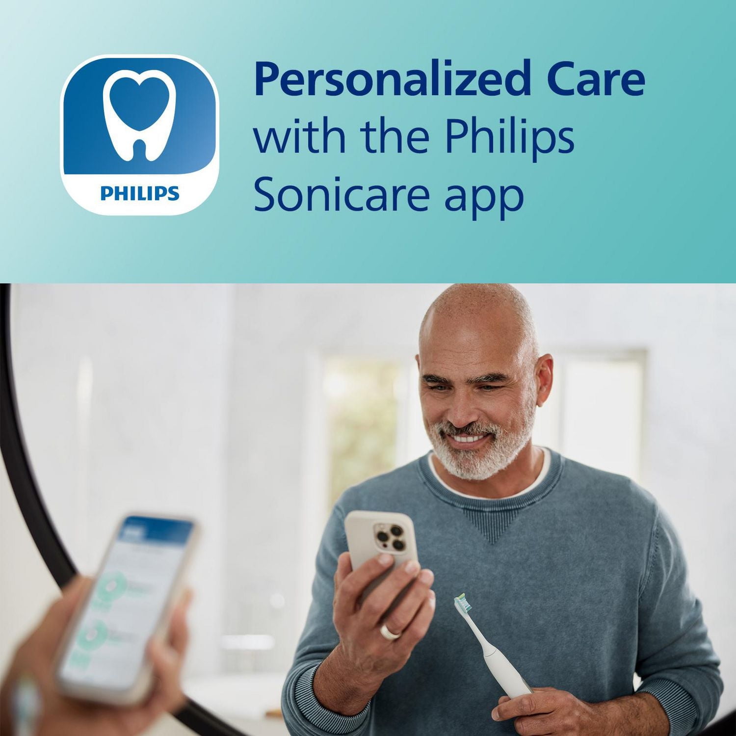 Brosse à dents électrique Philips Sonicare DiamondClean Smart pour un soin complet de la bouche, avec étui de chargement, 5 modes, 4 têtes de brosse et porte-tête de brosse de qualité supérieure – Ser