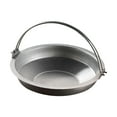 thumbnail image 2 of Elodie Casserole Suspendue Casserole de Camping avec Poignée Extérieur Intérieur Sukiyaki Casserole à Nabe 22 cm Argent, 2 of 8