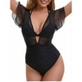 thumbnail image 4 of Traje de baño de 2 piezas para mujer, trajes de baño para mujer, traje de baño de una pieza para mujer, bikini de cintura alta para la playa, traje de baño + sujetador para mujer, 4 of 8