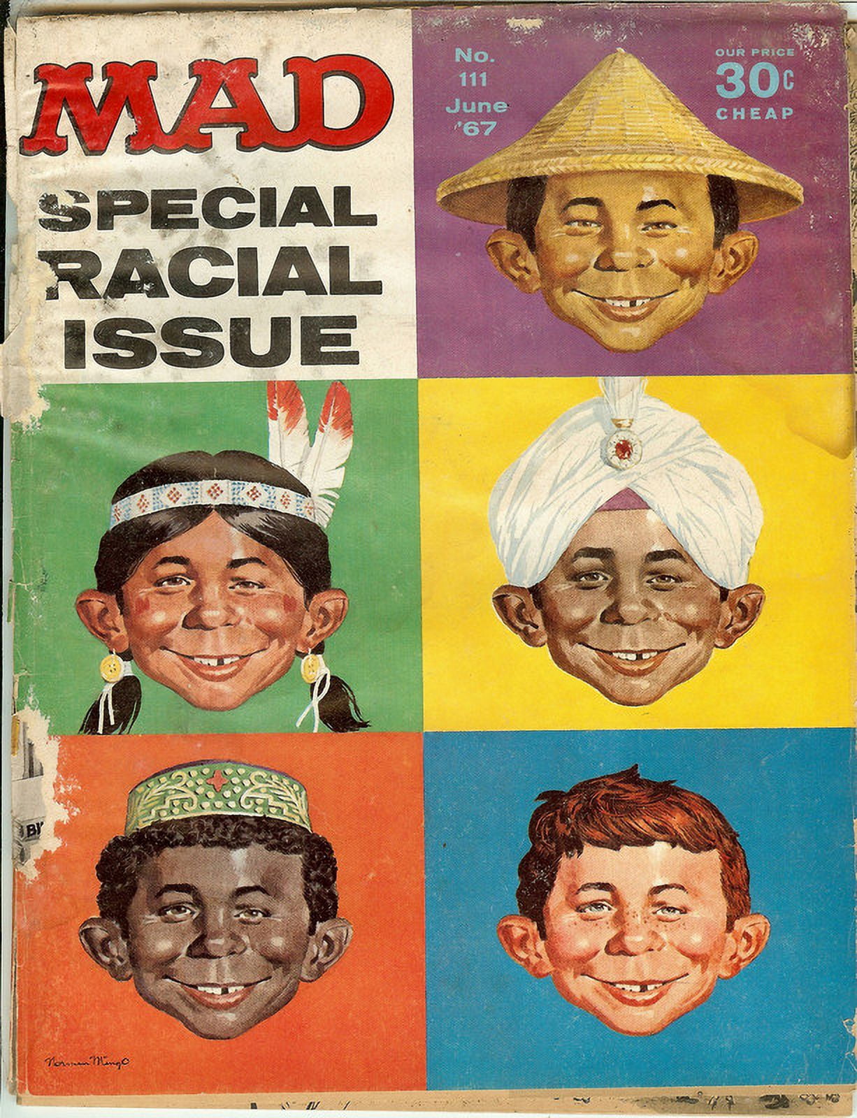 MAD Magazine #111 June 1967 (POOR Condition Detached Cover)